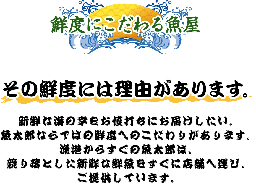 鮮度にこだわる魚屋